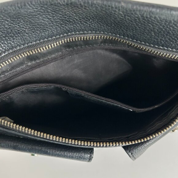 Danier Leather Crossbody Bag in Black - Picture 4 of 11